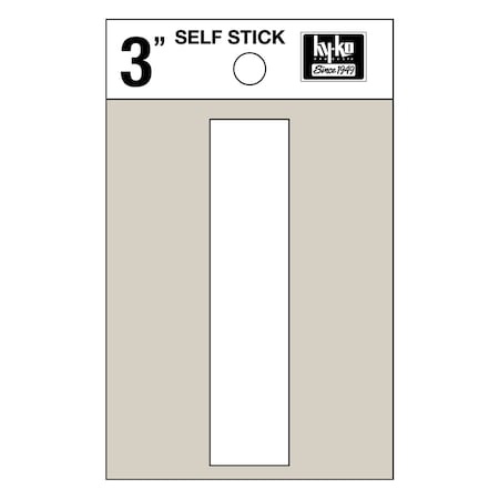 Hy-Ko 3In White Vinyl Letter I, 10PK A30519